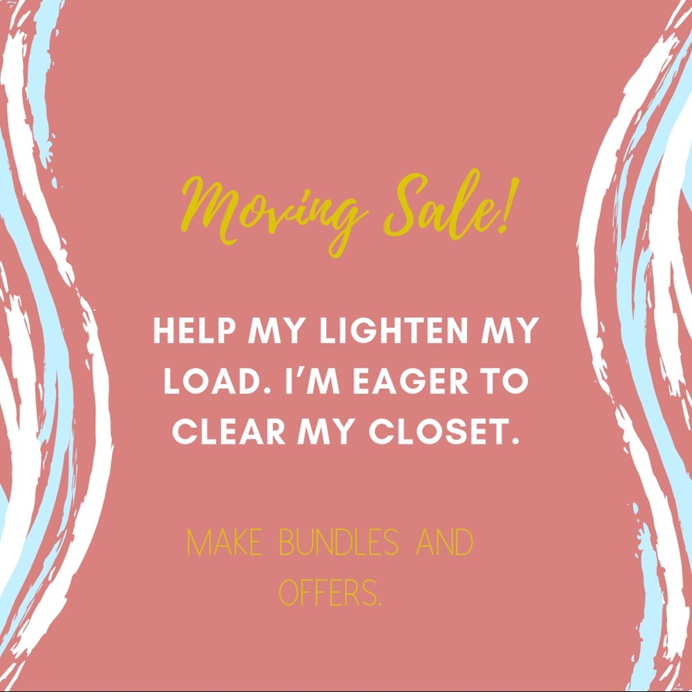 Moving Sale. Make bundles and offers.